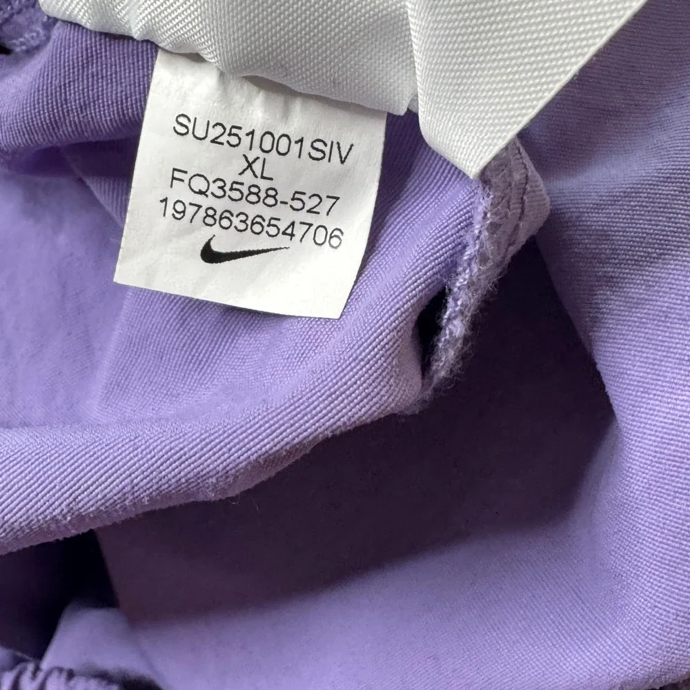 Nike Womens XL Everything Wovens Mid Rise Pants Dusty Amethyst Street wear Baggy